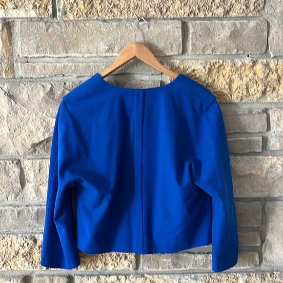 Vince Camuto Royal Blue Crop Jacket Size 8 - Picture 9 of 12